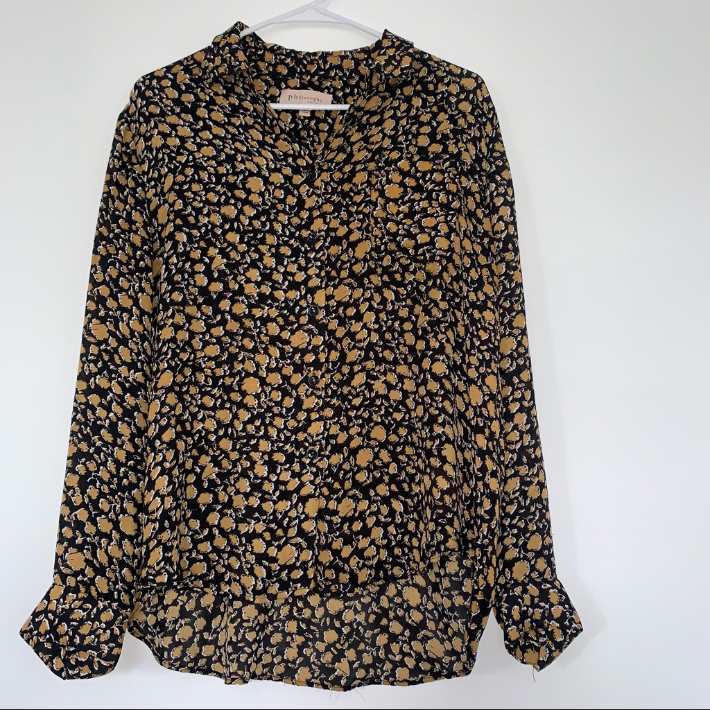 Philosophy Patterned Top